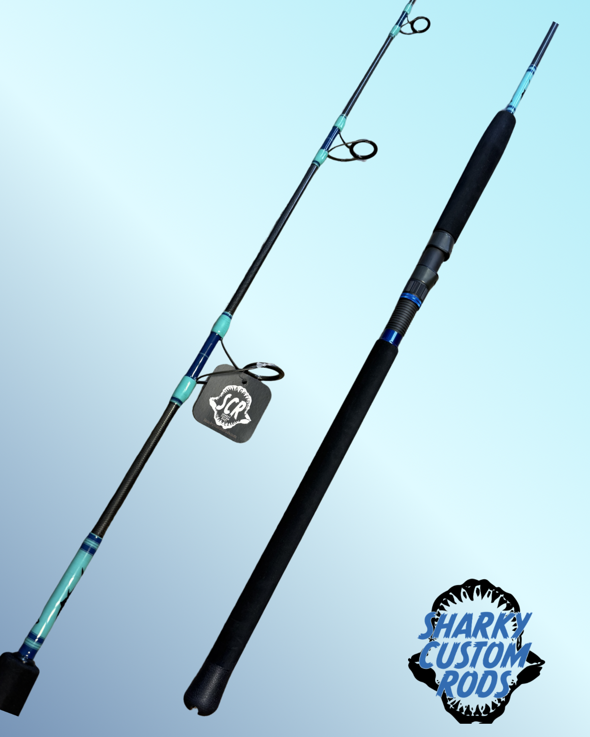 6'6" 200g Jigging Blue and sea foam