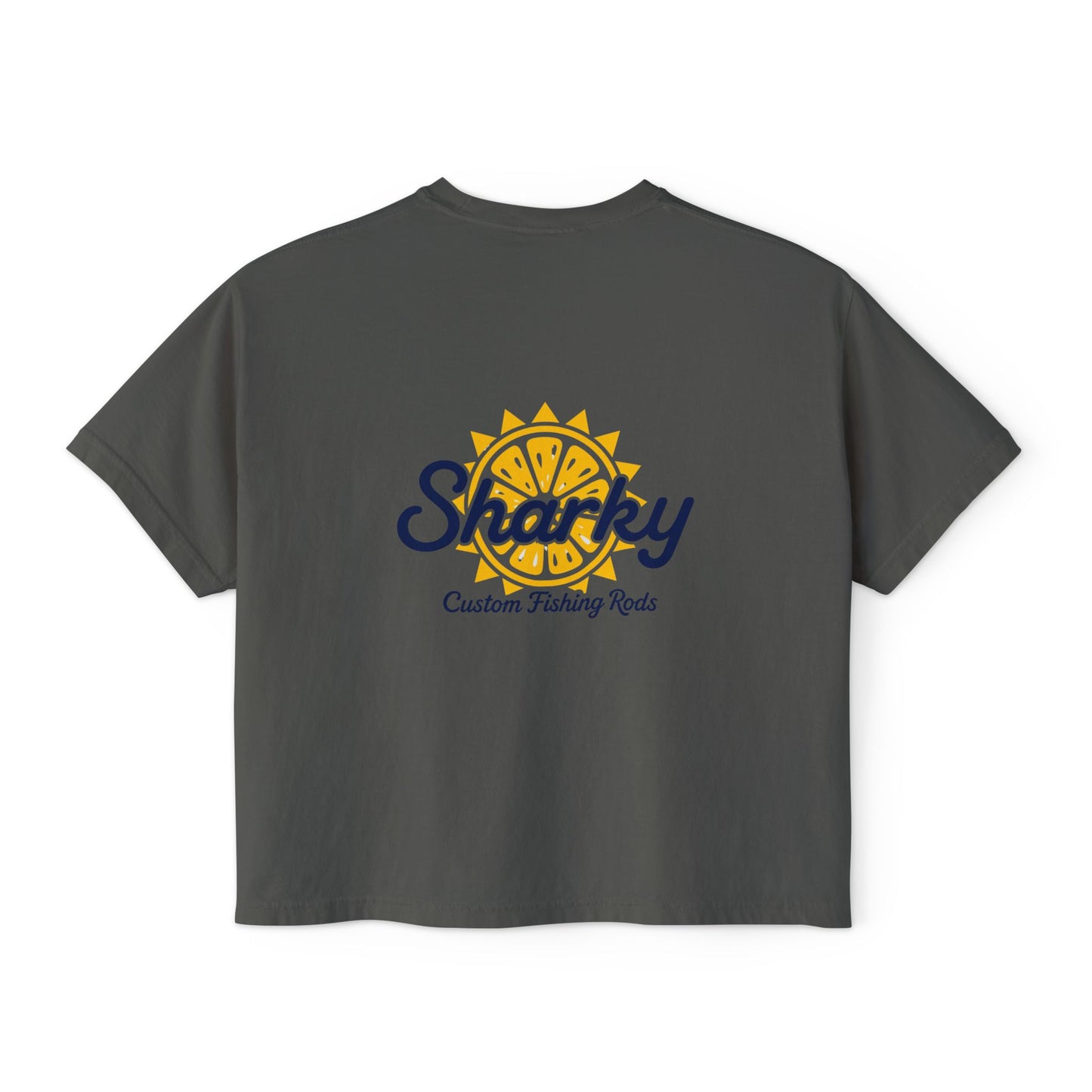 Mrs. Sharky Sun Boxy Tee Crop Shirt