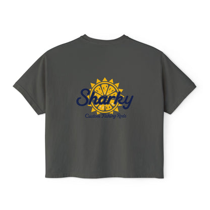 Mrs. Sharky Sun Boxy Tee Crop Shirt
