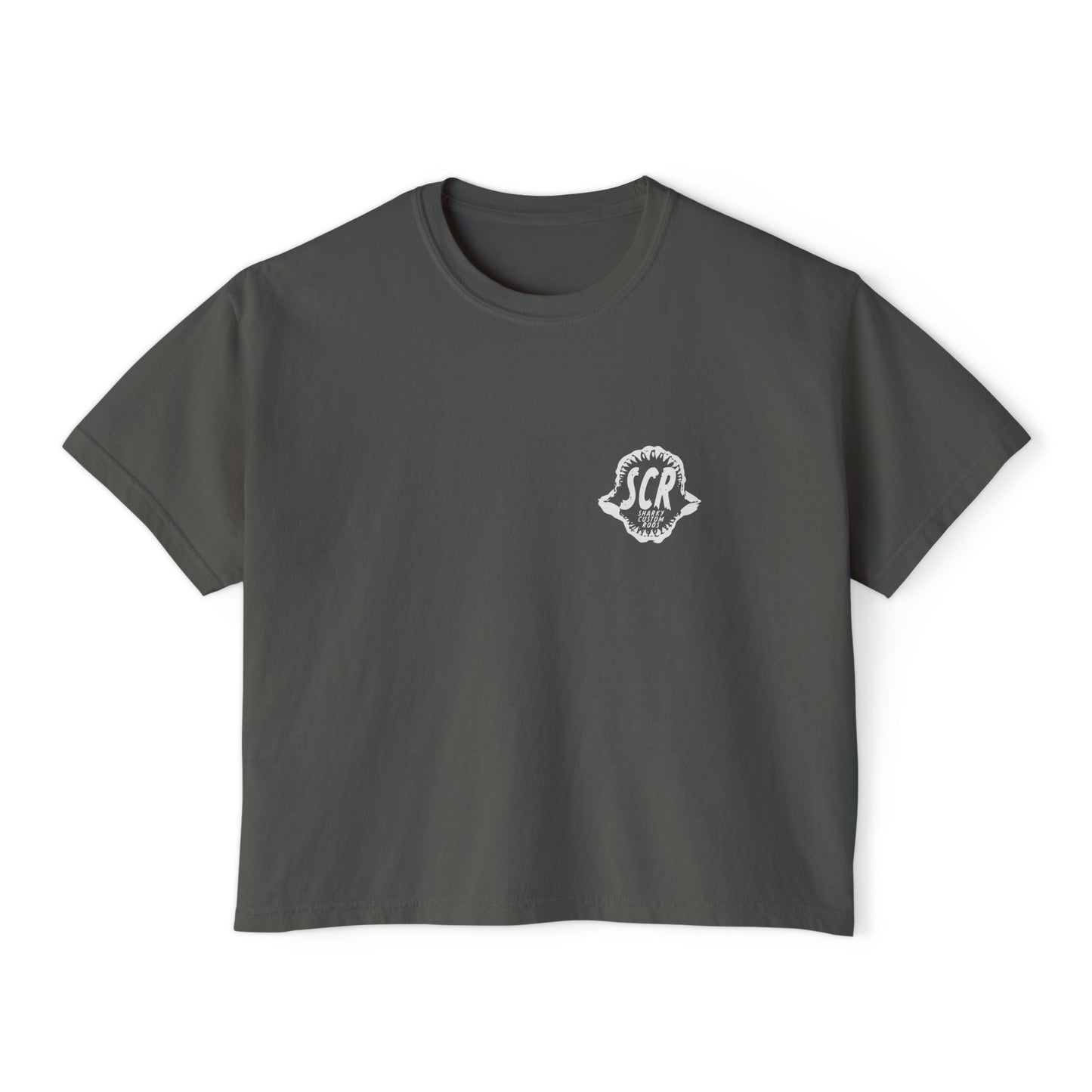 Sharky Fishing Boxy Tee Womens with Tuna Logo