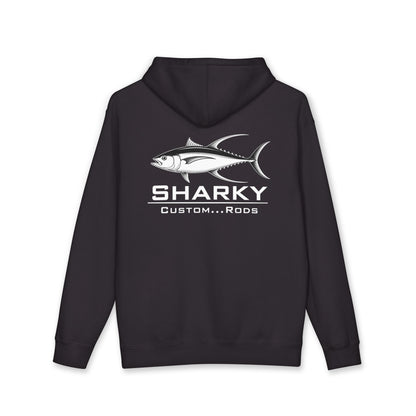 Sharky Tuna Fishing Hoodie — Graphic Fish Back Print