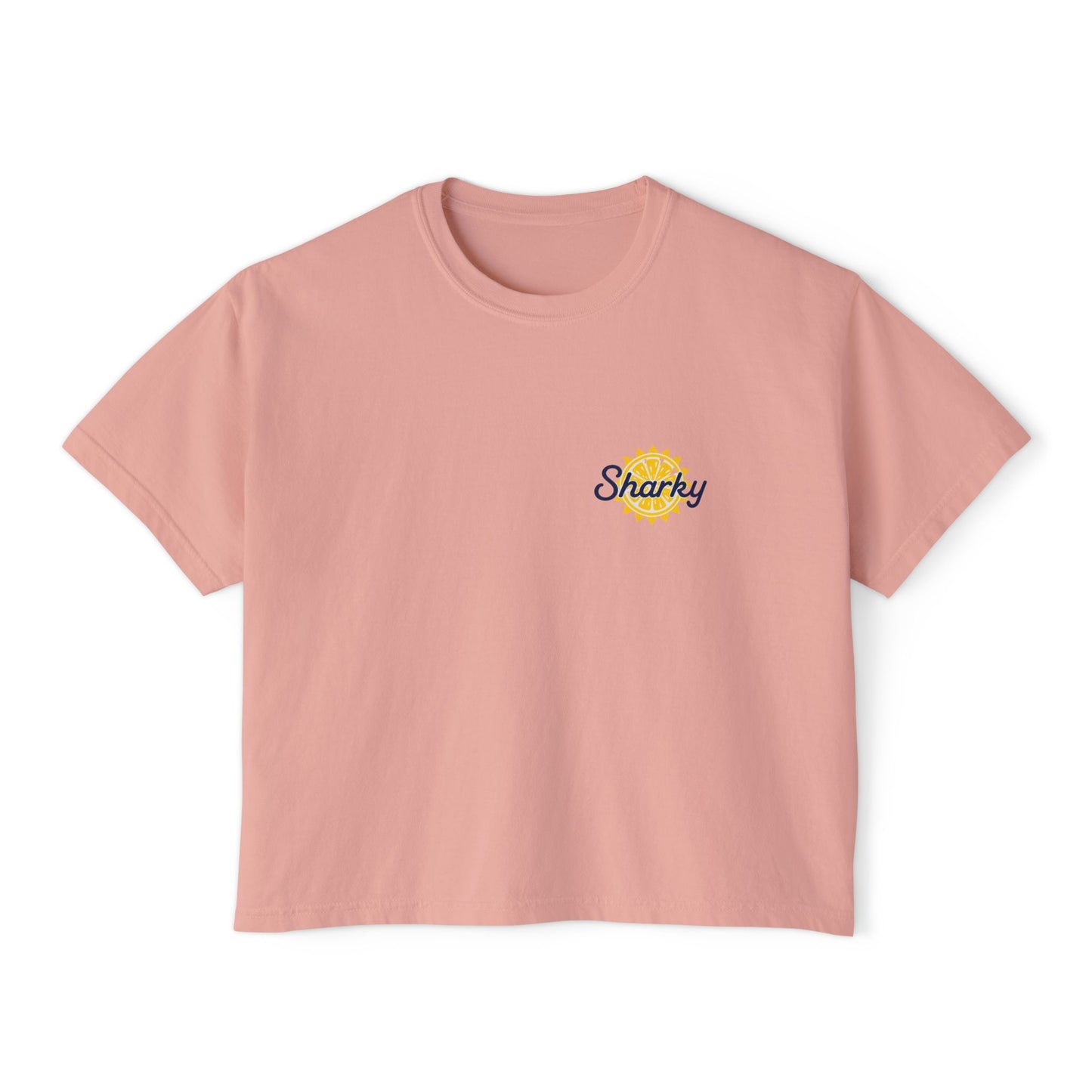 Mrs. Sharky Sun Boxy Tee Crop Shirt