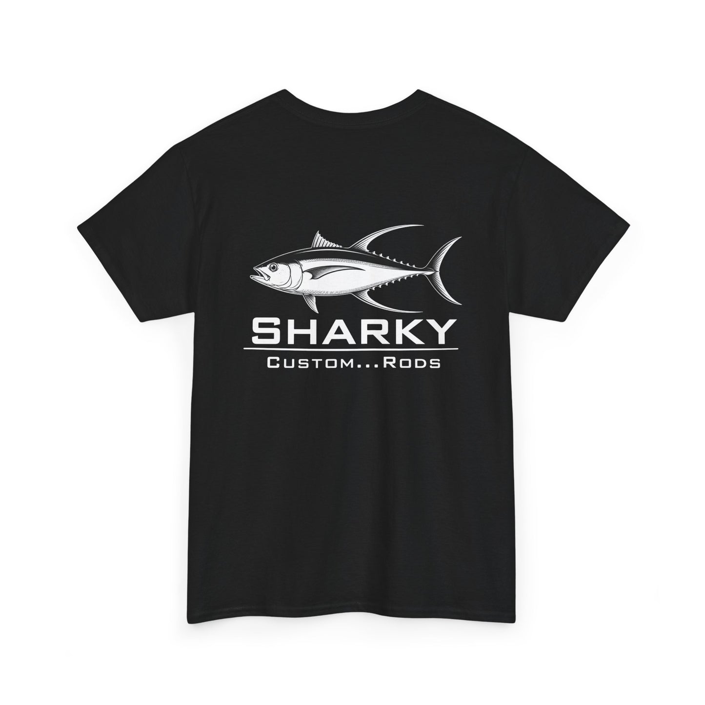 Sharky Custom Rods Fishing Tee — Tuna Graphic Fishing T-Shirt