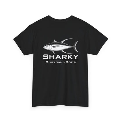 Sharky Custom Rods Fishing Tee — Tuna Graphic Fishing T-Shirt