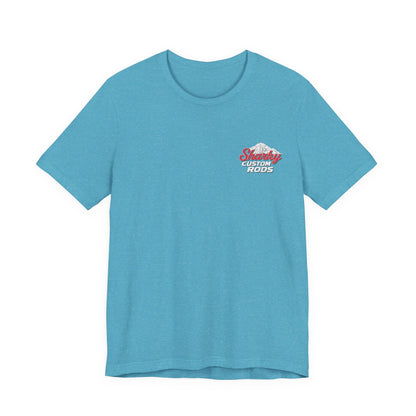 Sharky Custom Rods- Retro Mountain Short Sleeve T-Shirt