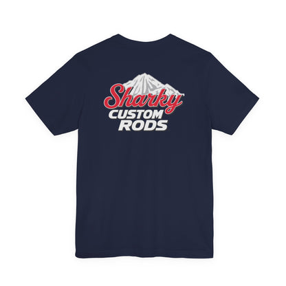 Sharky Custom Rods- Retro Mountain Short Sleeve T-Shirt