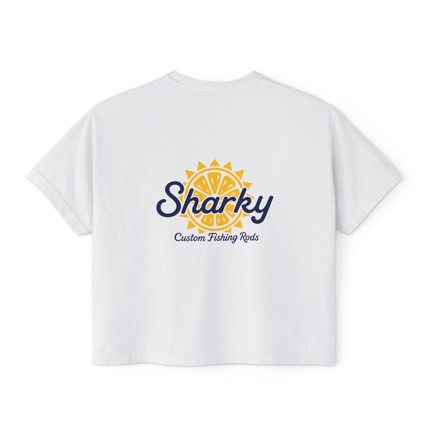 Mrs. Sharky Sun Boxy Tee Crop Shirt
