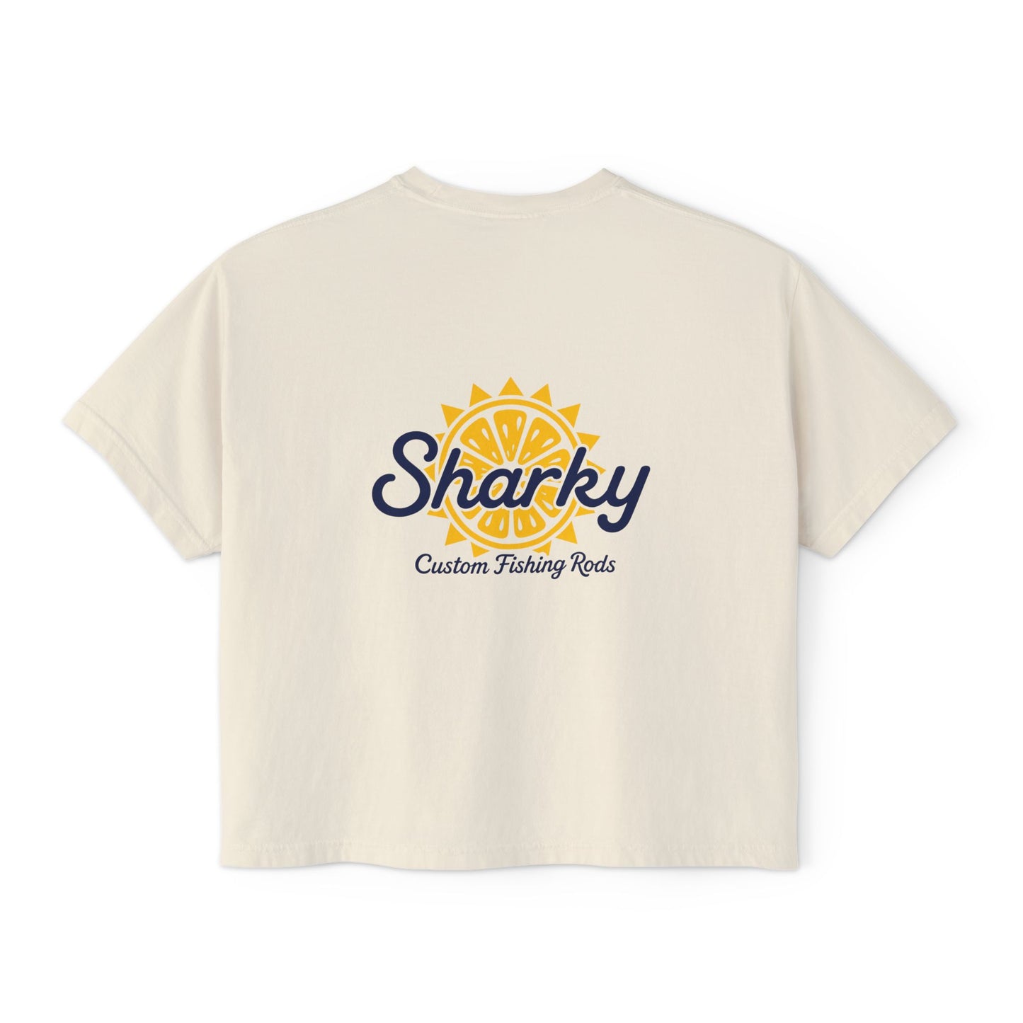 Mrs. Sharky Sun Boxy Tee Crop Shirt