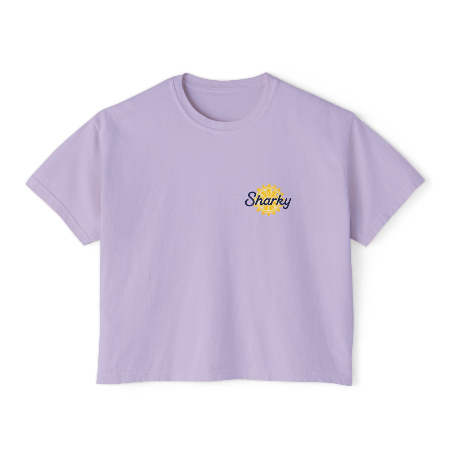 Mrs. Sharky Sun Boxy Tee Crop Shirt