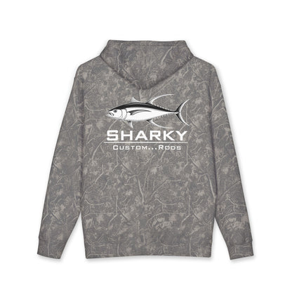Sharky Tuna Fishing Hoodie — Graphic Fish Back Print