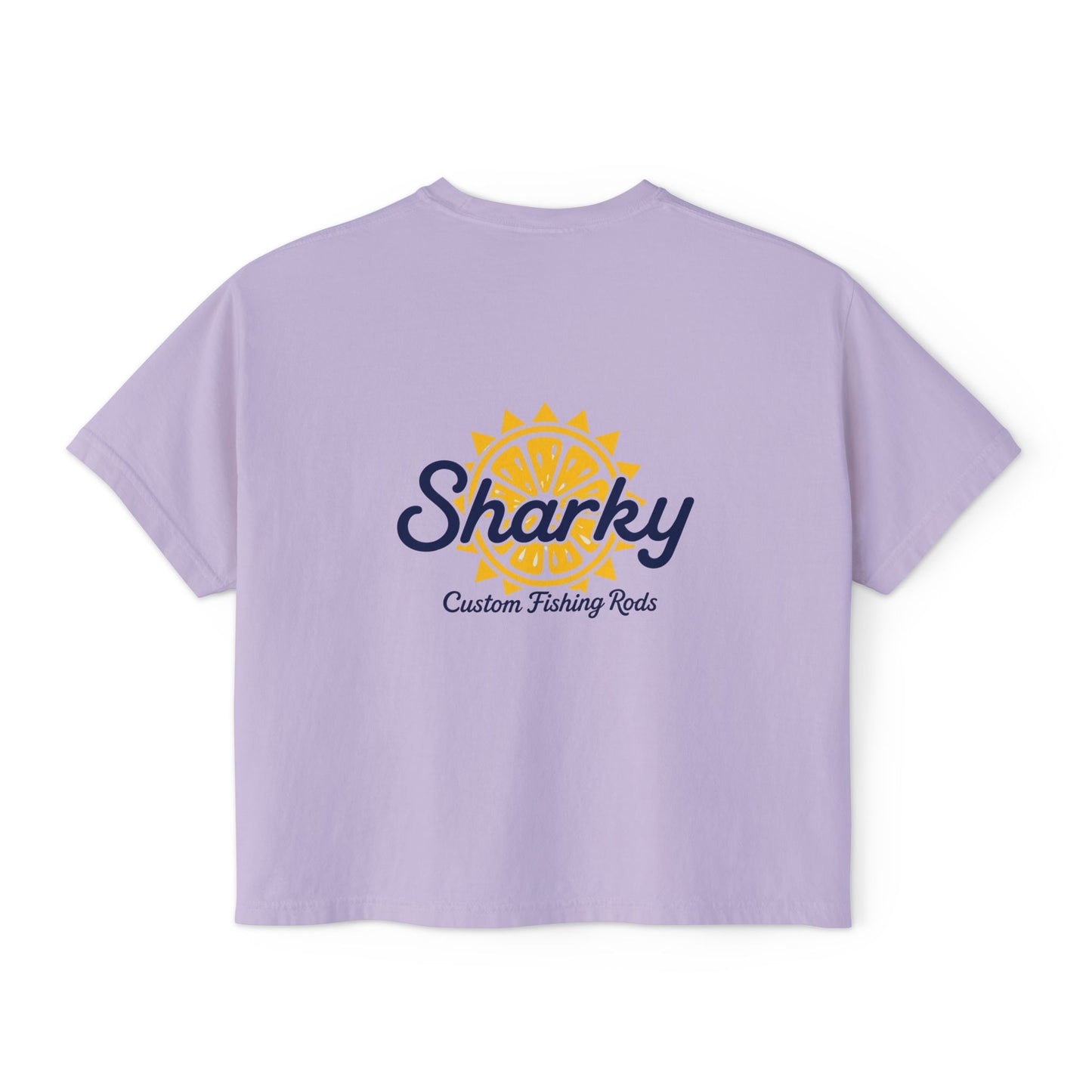 Mrs. Sharky Sun Boxy Tee Crop Shirt