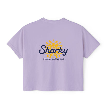Mrs. Sharky Sun Boxy Tee Crop Shirt