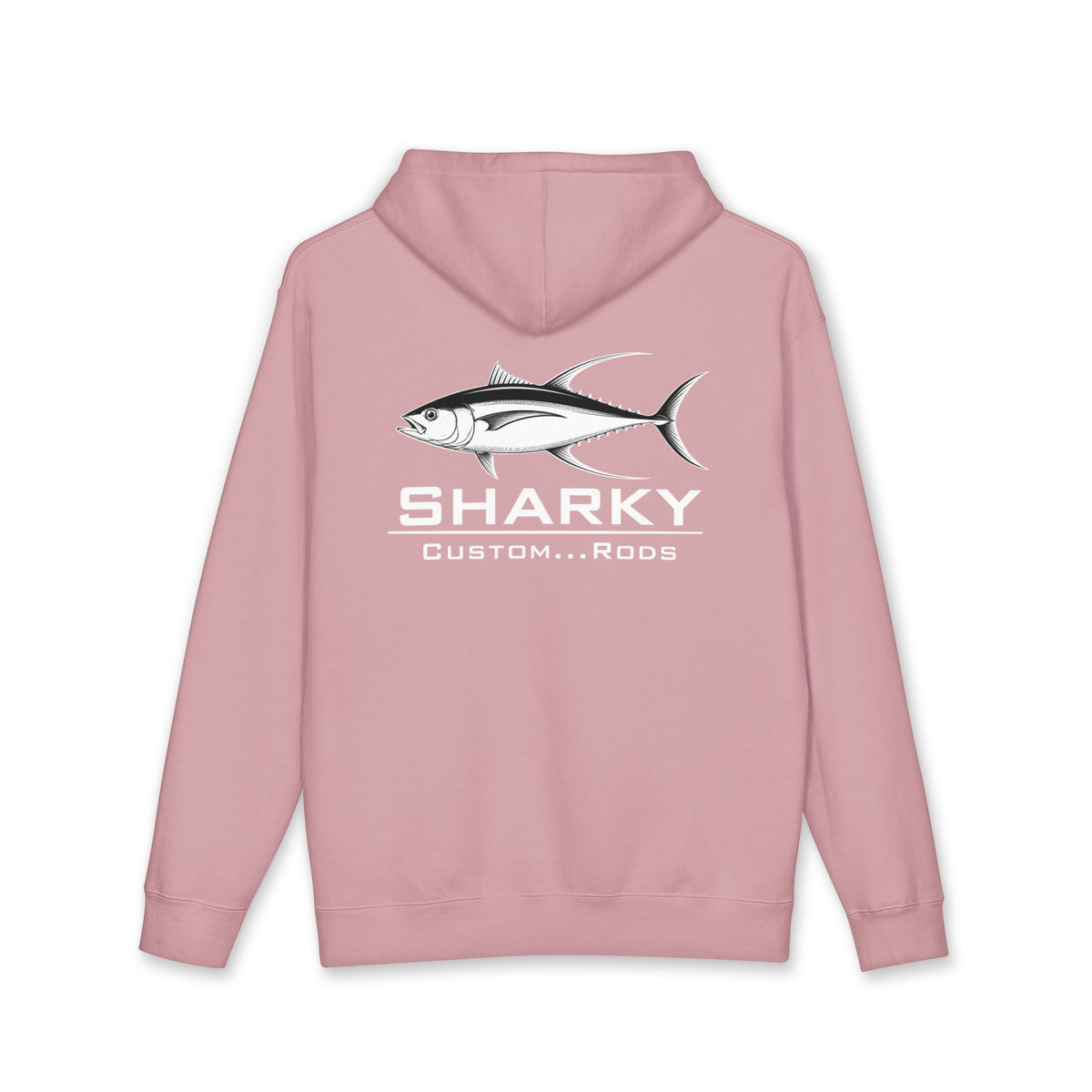 Sharky Tuna Fishing Hoodie — Graphic Fish Back Print