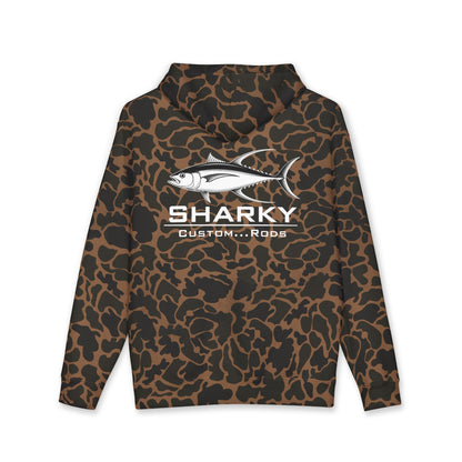 Sharky Tuna Fishing Hoodie — Graphic Fish Back Print