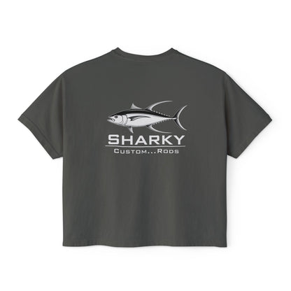 Sharky Fishing Boxy Tee Womens with Tuna Logo