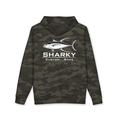 Sharky Tuna Fishing Hoodie — Graphic Fish Back Print