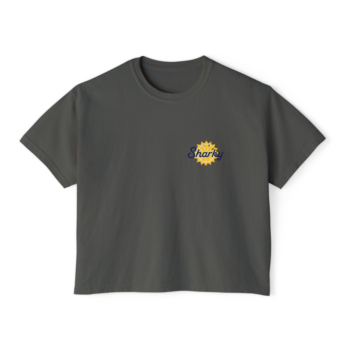 Mrs. Sharky Sun Boxy Tee Crop Shirt