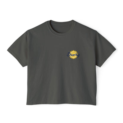 Mrs. Sharky Sun Boxy Tee Crop Shirt
