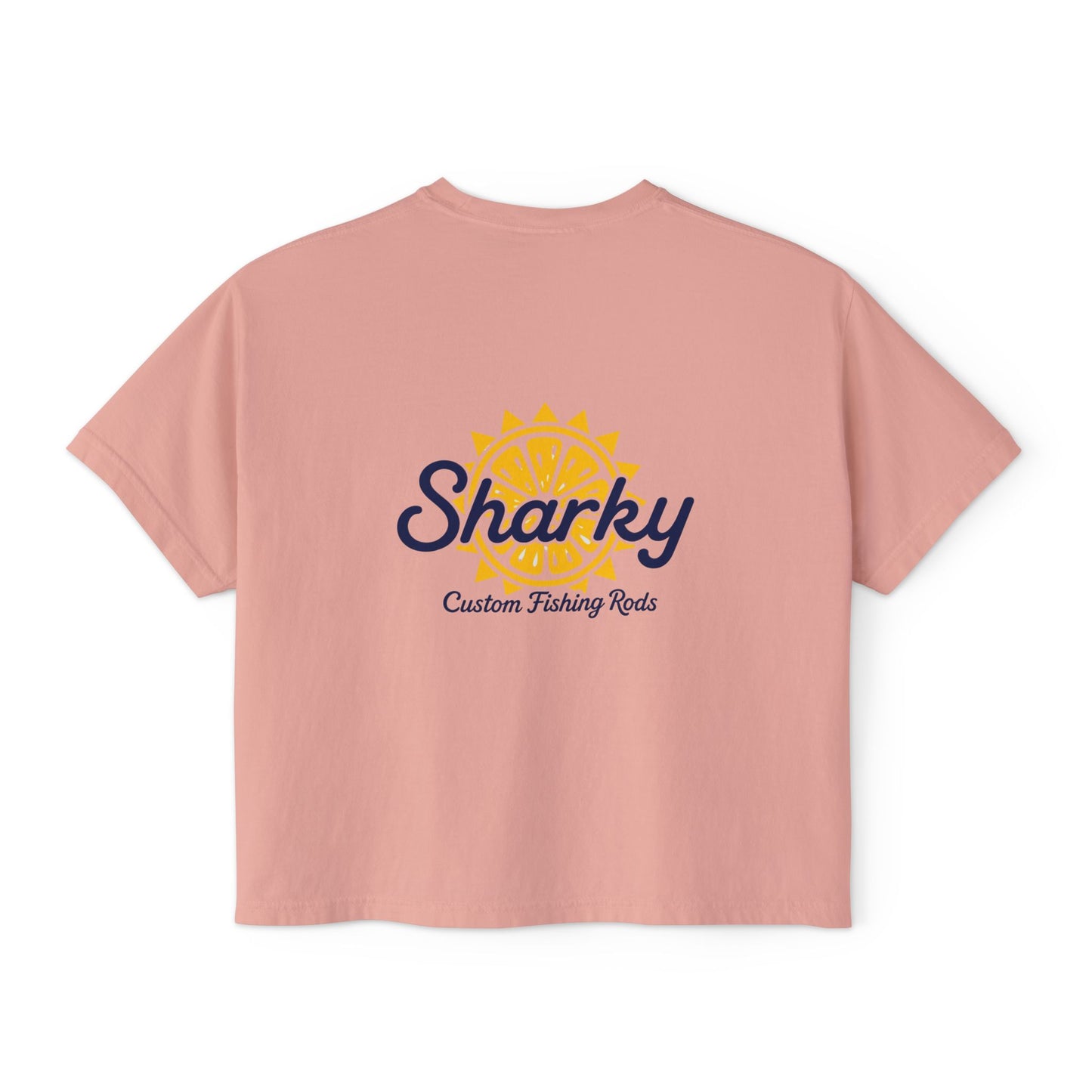 Mrs. Sharky Sun Boxy Tee Crop Shirt