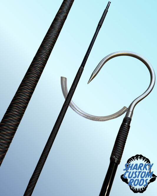 6' Fiberglass gaff, 4" Skurge of the Sea Hook